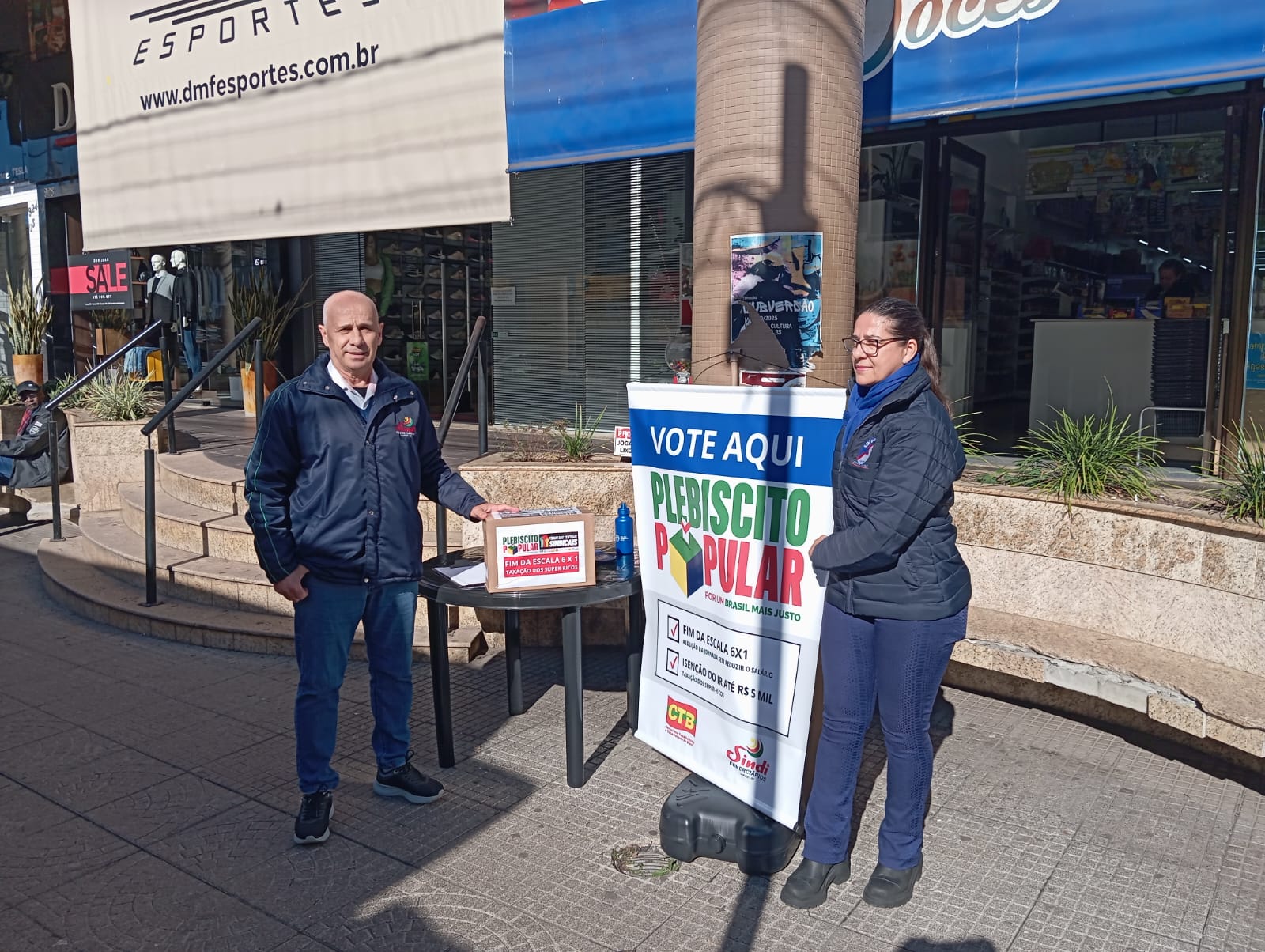 Sindi nas ruas pelo Plebiscito Popular 2025