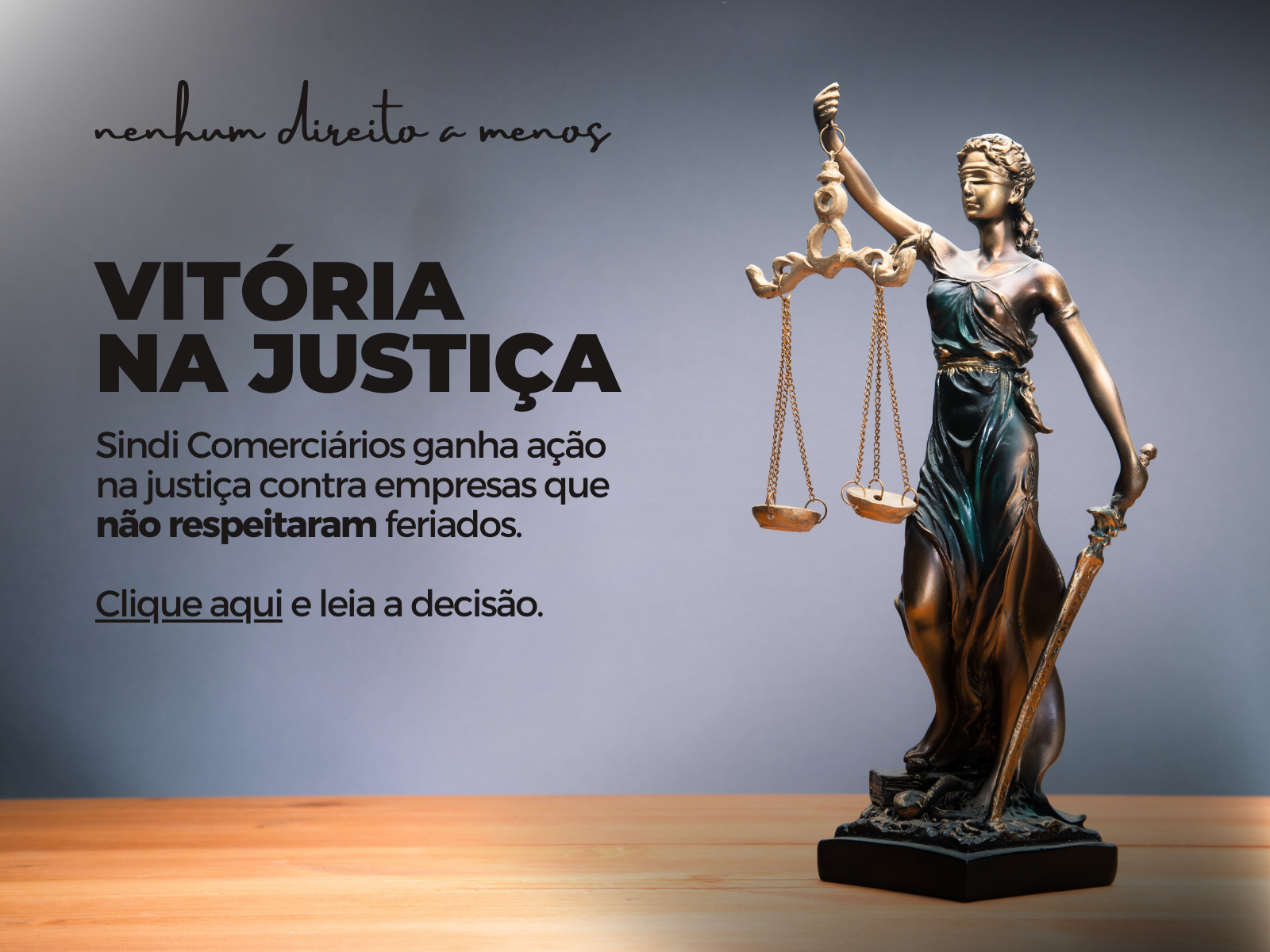 Vitória na justiça